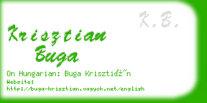 krisztian buga business card